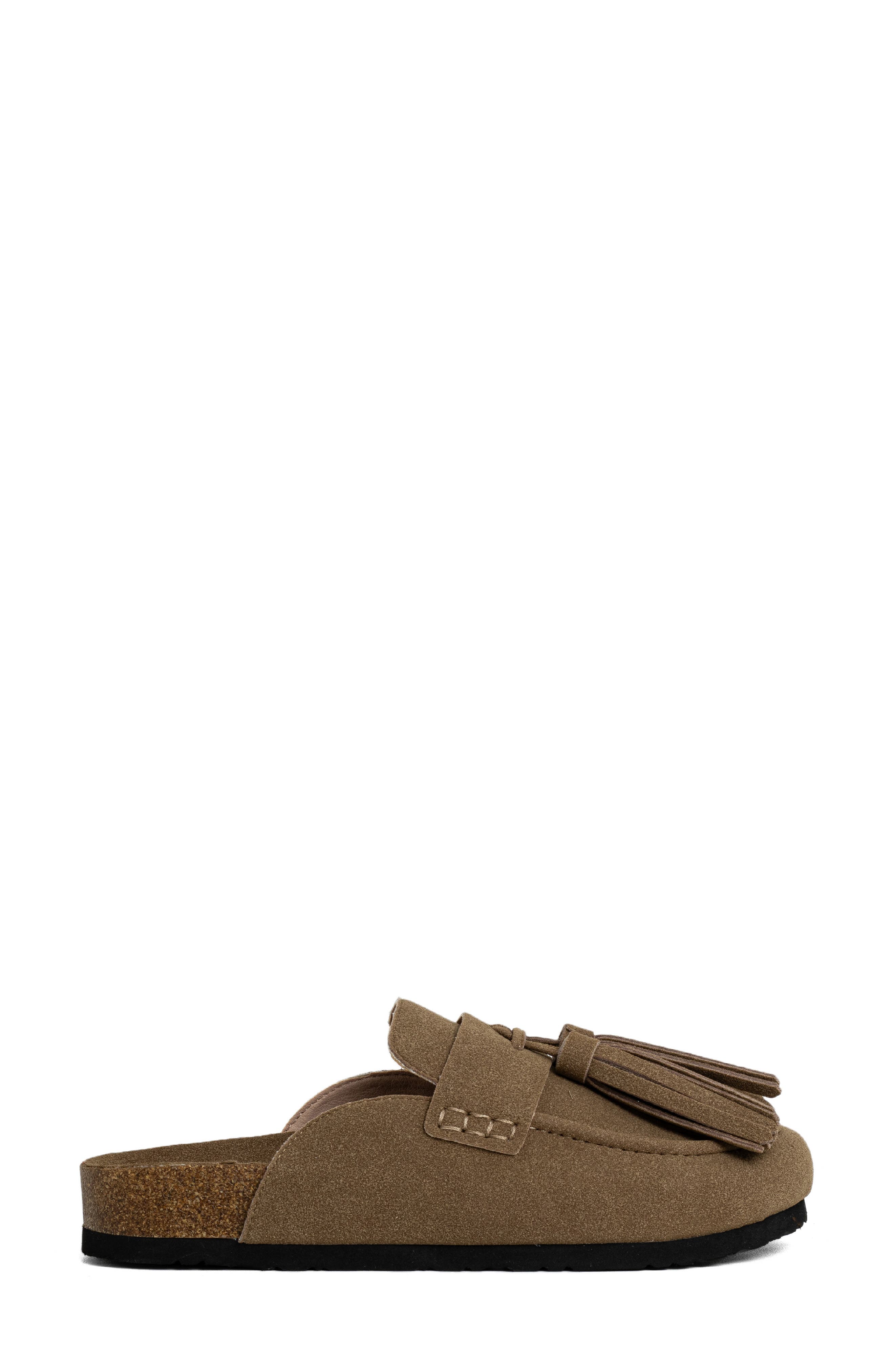 SHUSHOP Ariana Mule, Alternate, color, Taupe Suede