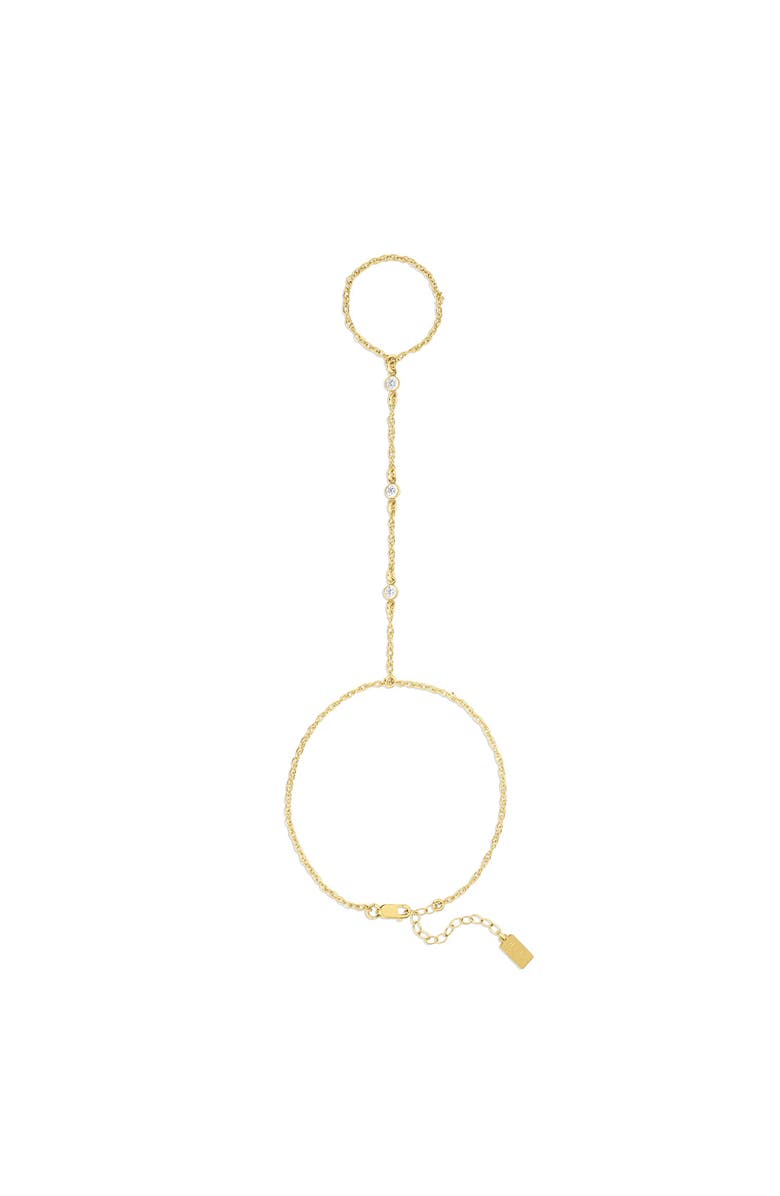 Set & Stones Cyrus Hand Chain, Main, color, Gold / Clear