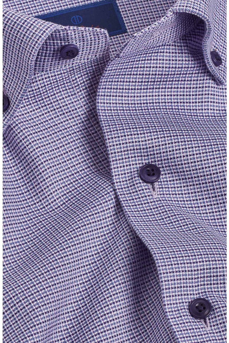 Micro Dobby Dot Cotton Sport Shirt, Alternate, color, LILAC/ MULTI