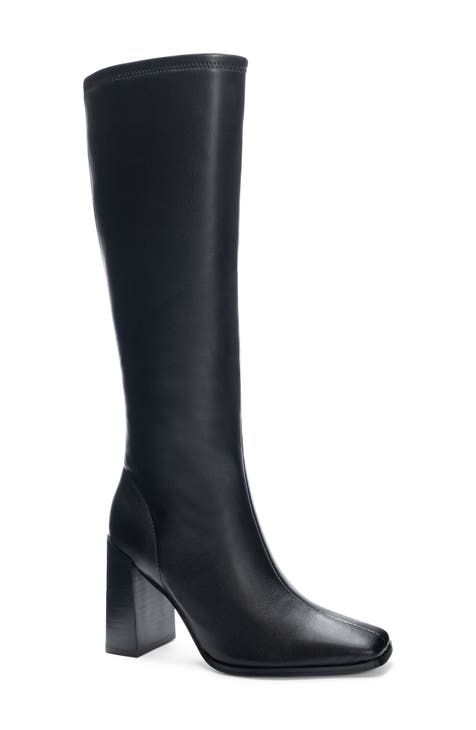 Knee high boots 3 inch heel best sale