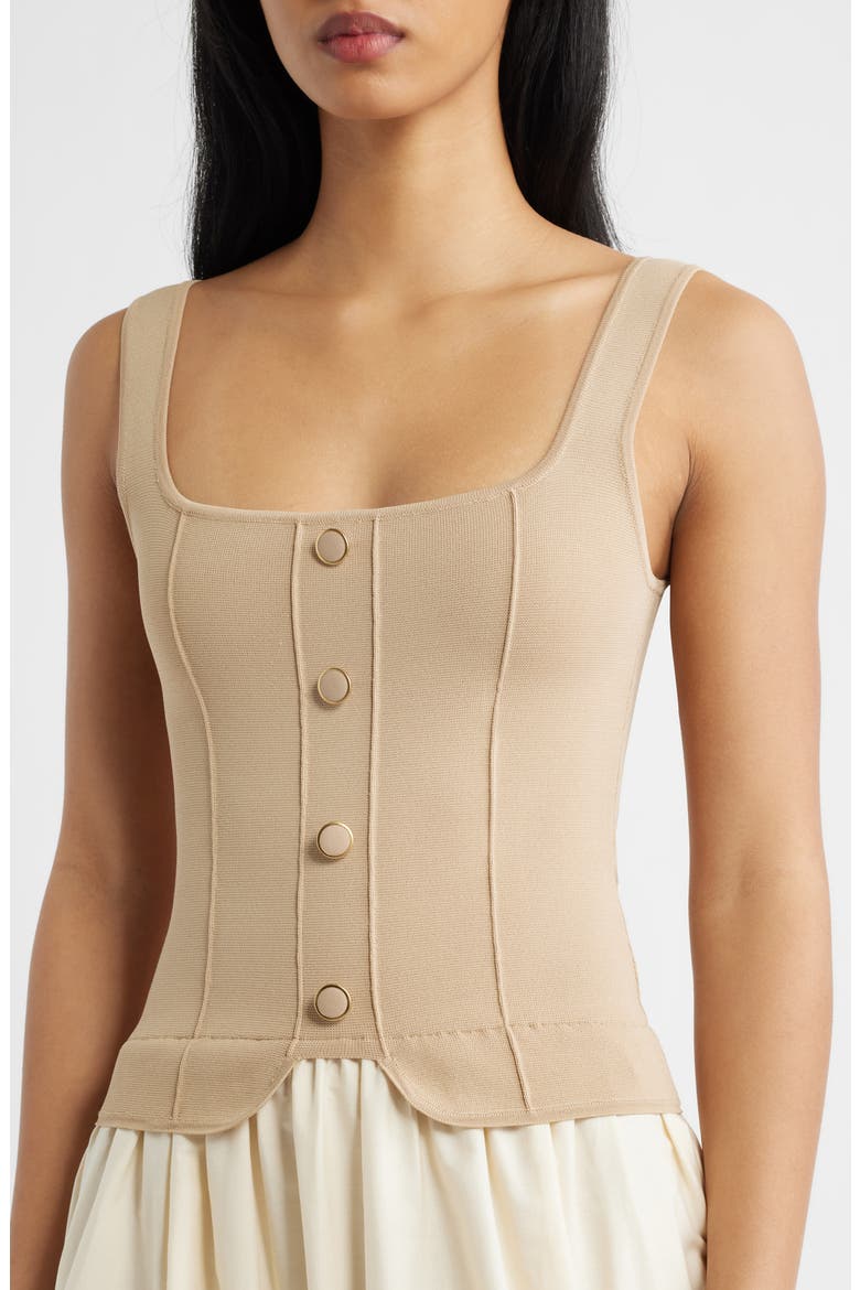 Mixed Media Midi Dress, Alternate, color, KHAKI