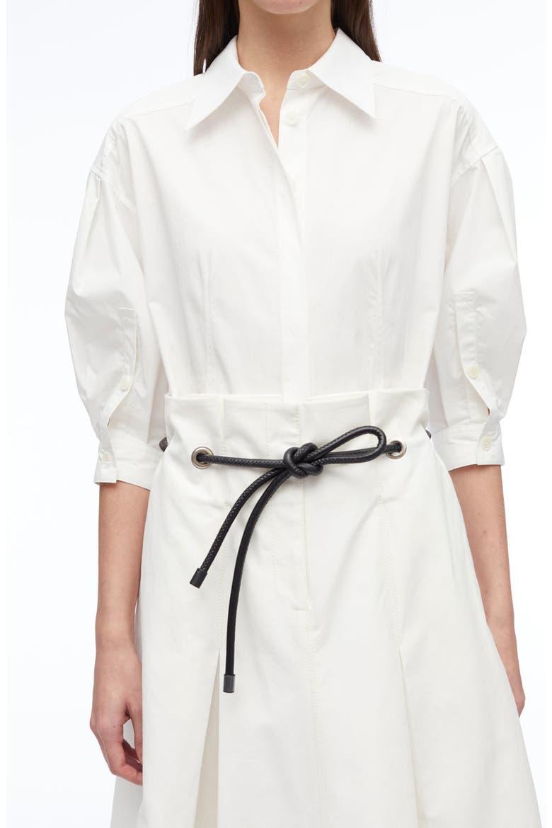 Origami Combo Midi Dress, Alternate, color, WHITE