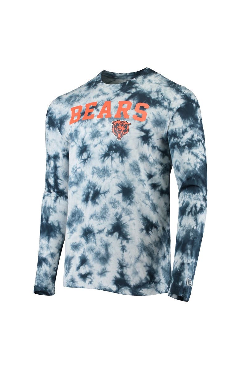 New Era Men's New Era Navy Chicago Bears Tie-Dye Long Sleeve T-Shirt, Alternate, color, Navy