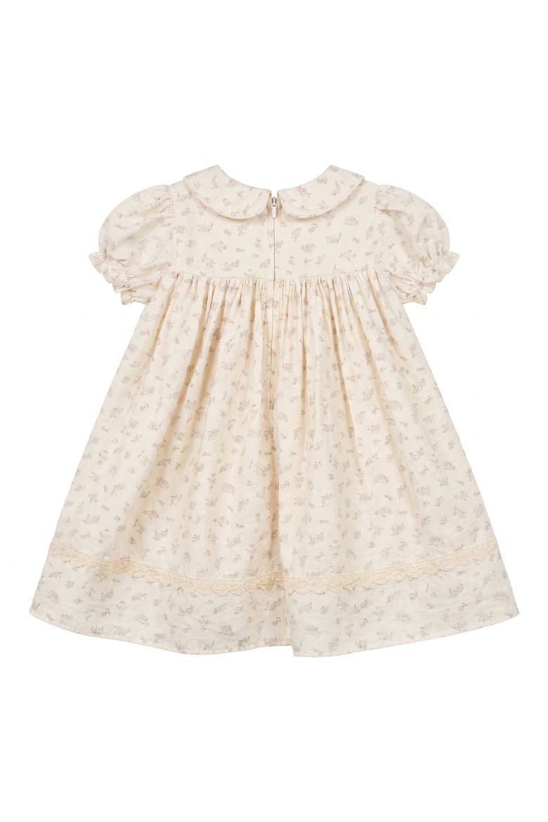 Melissa Floral Puff Sleeve Dress & Bloomers Set, Alternate, color, CREAM