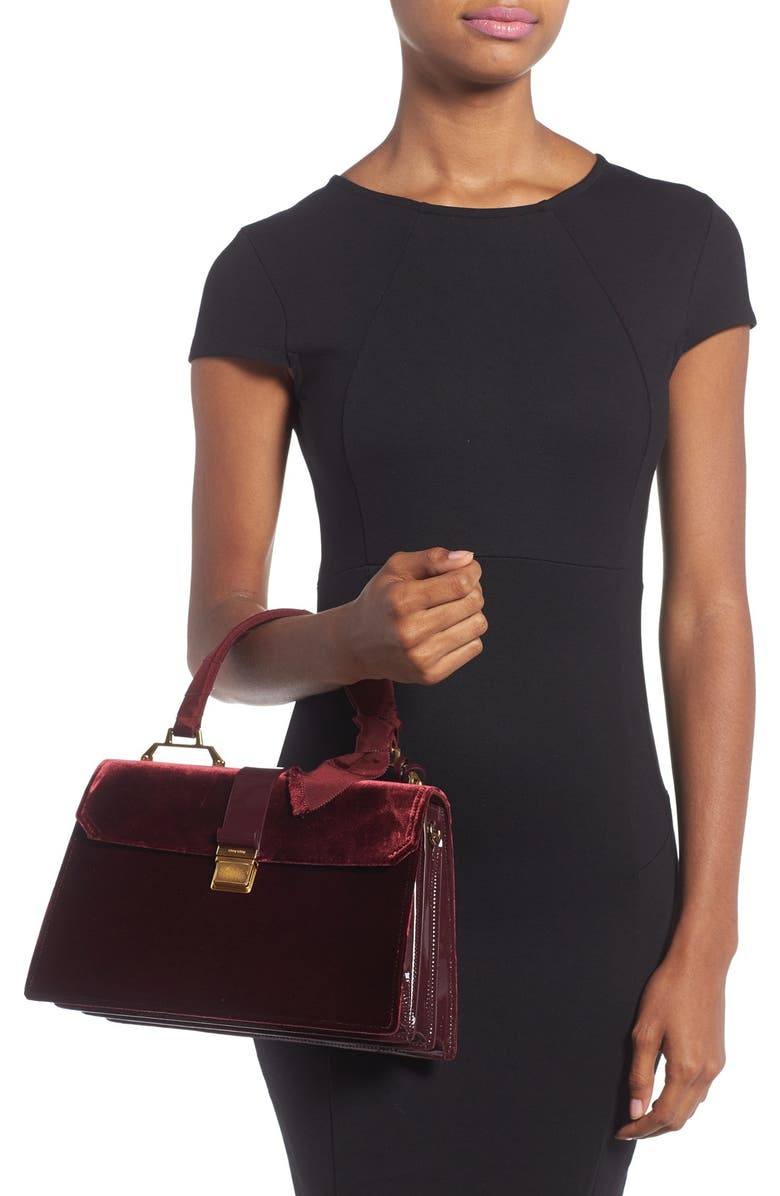 Miu Miu 'Velutto' Top Handle Satchel, Alternate, color,