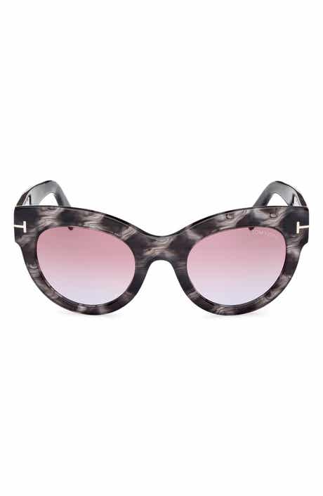 TOM FORD Lucilla 51mm Gradient Cat Eye Sunglasses