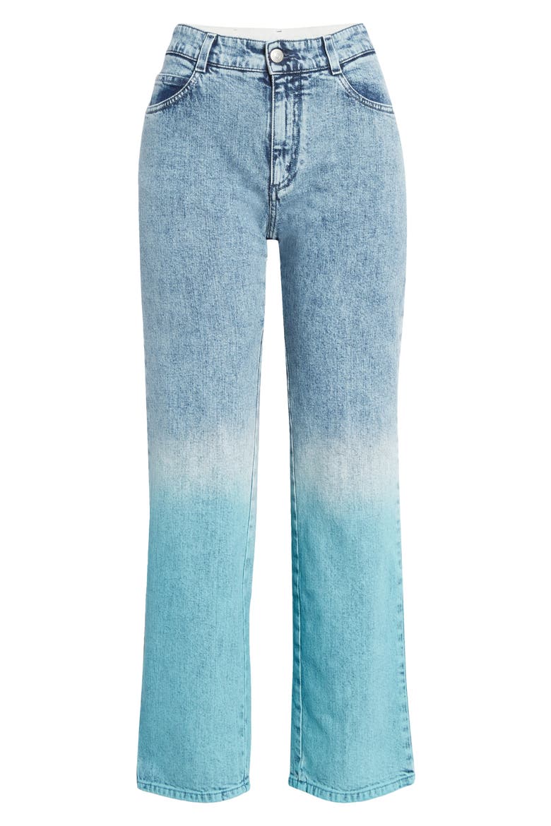 The Straight Dip Dye Boyfriend Jeans, Alternate, color, DEGRADE