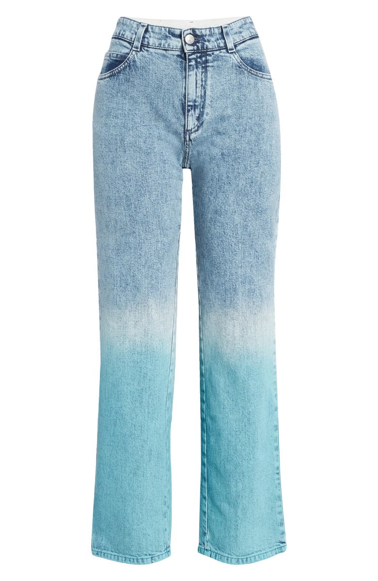 Stella McCartney The Straight Dip Dye Boyfriend Jeans, Alternate, color, 