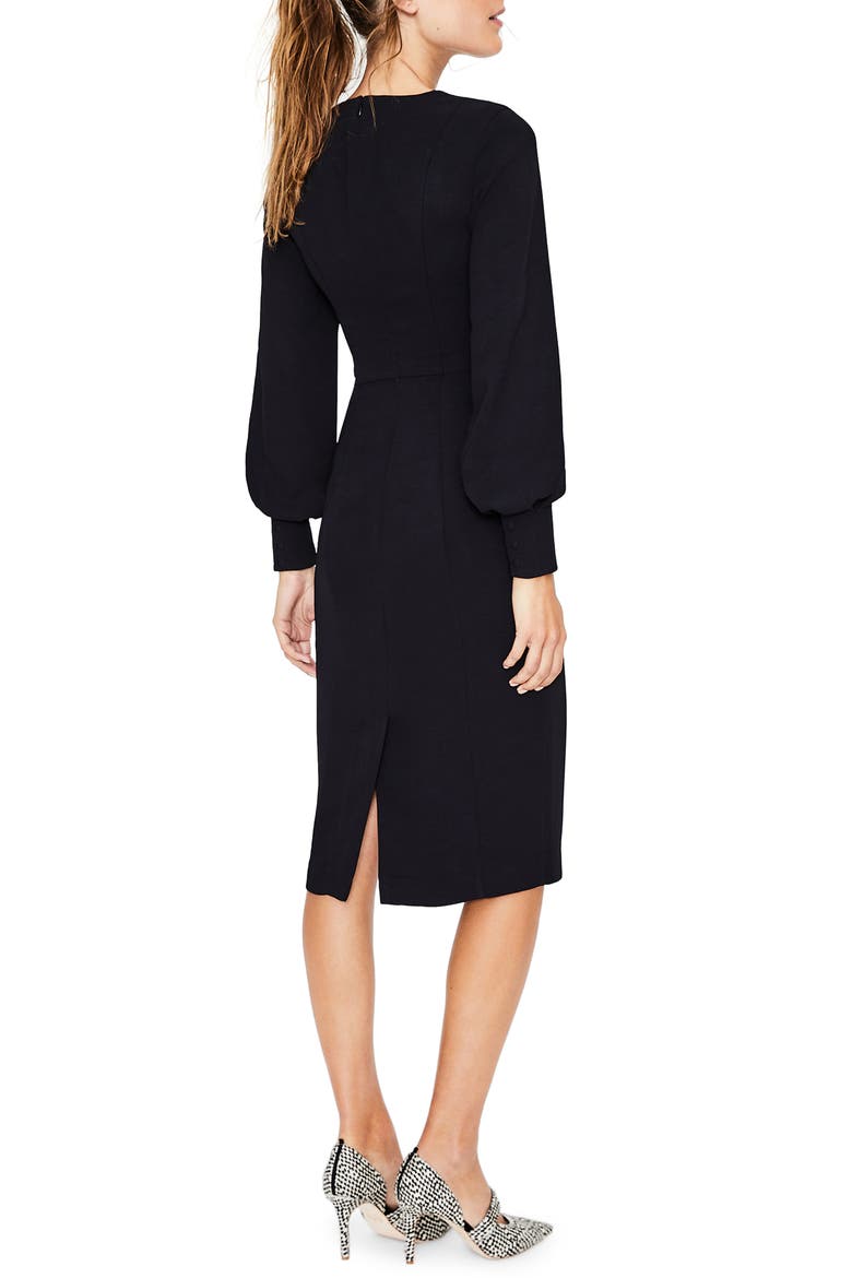 Hannah Sheath Dress, Alternate, color, BLACK