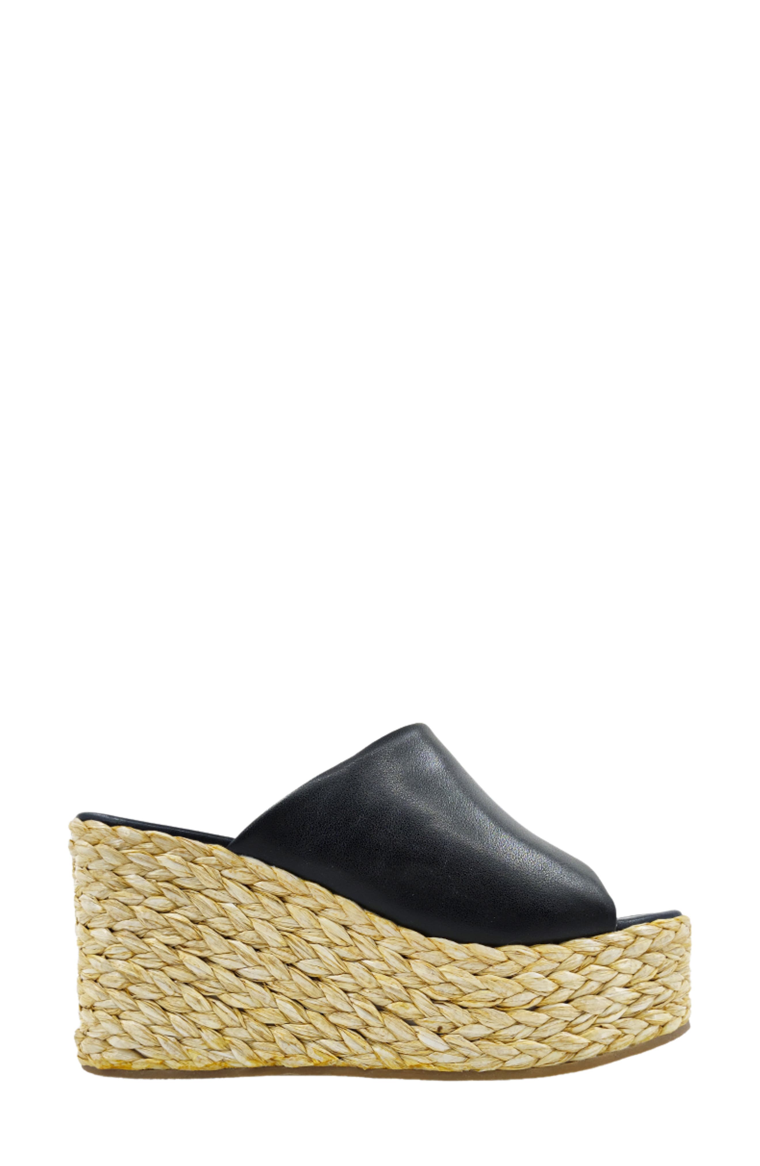 SHUSHOP Jodie Espadrille Platform Wedge Slide Sandal, Alternate, color, 