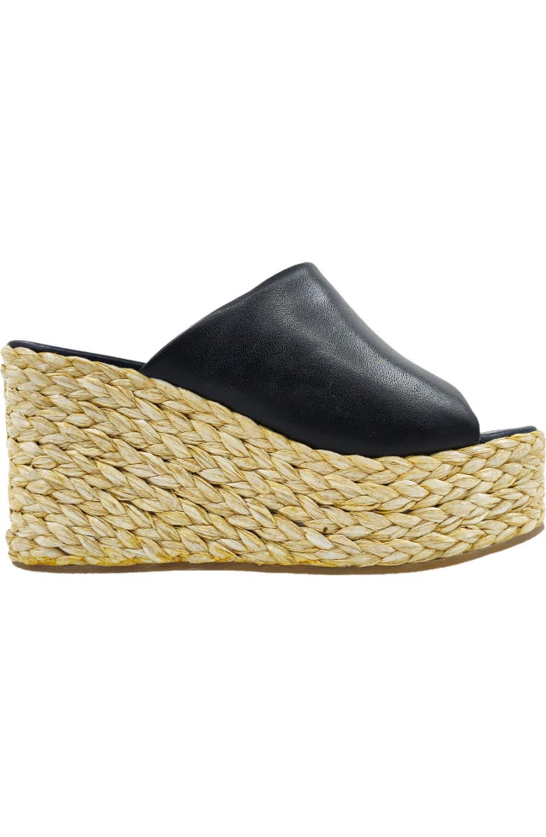 SHUSHOP Jodie Espadrille Platform Wedge Slide Sandal, Alternate, color,