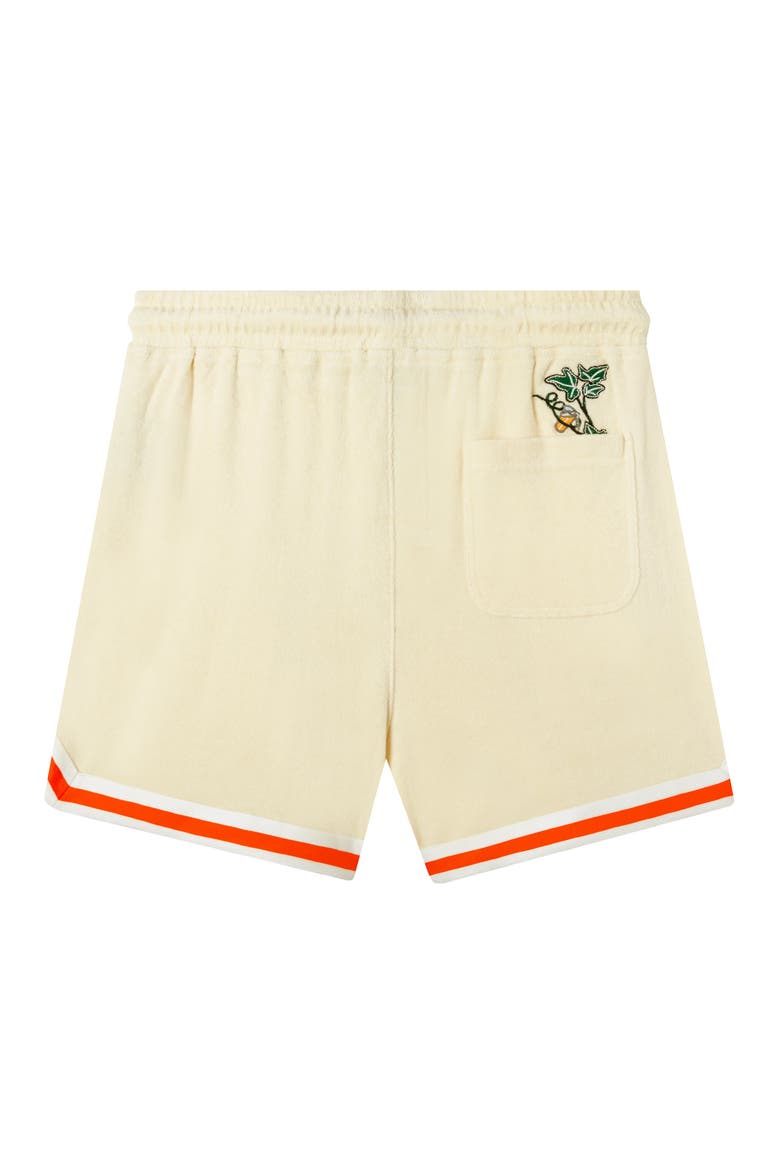 'Crouching Tiger, Hidden Beverage' Cabana Shorts, Alternate, color, Beige/Orange