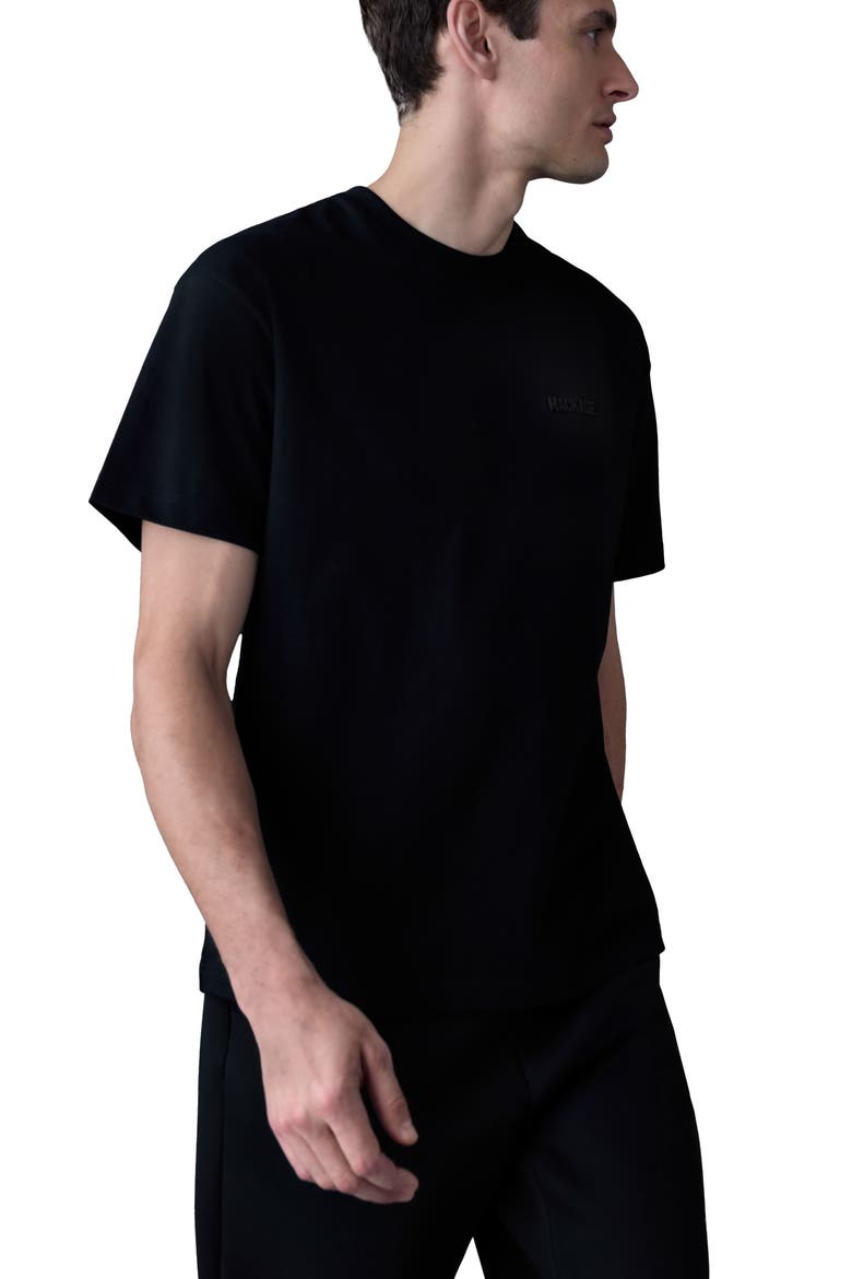 TEE-R Silicone Logo Organic Cotton T-Shirt, Alternate, color, BLACK