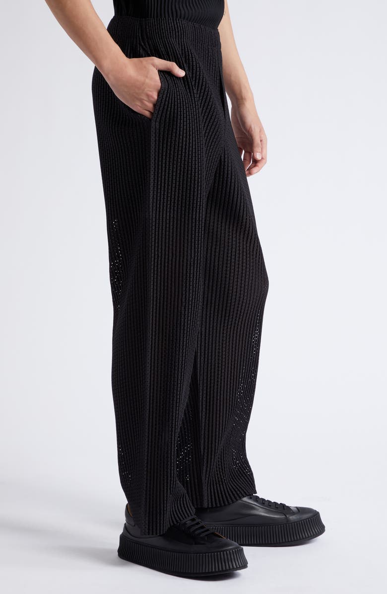 Homme Plissé Issey Miyake Outer Pleated Mesh Pants, Alternate, color, 