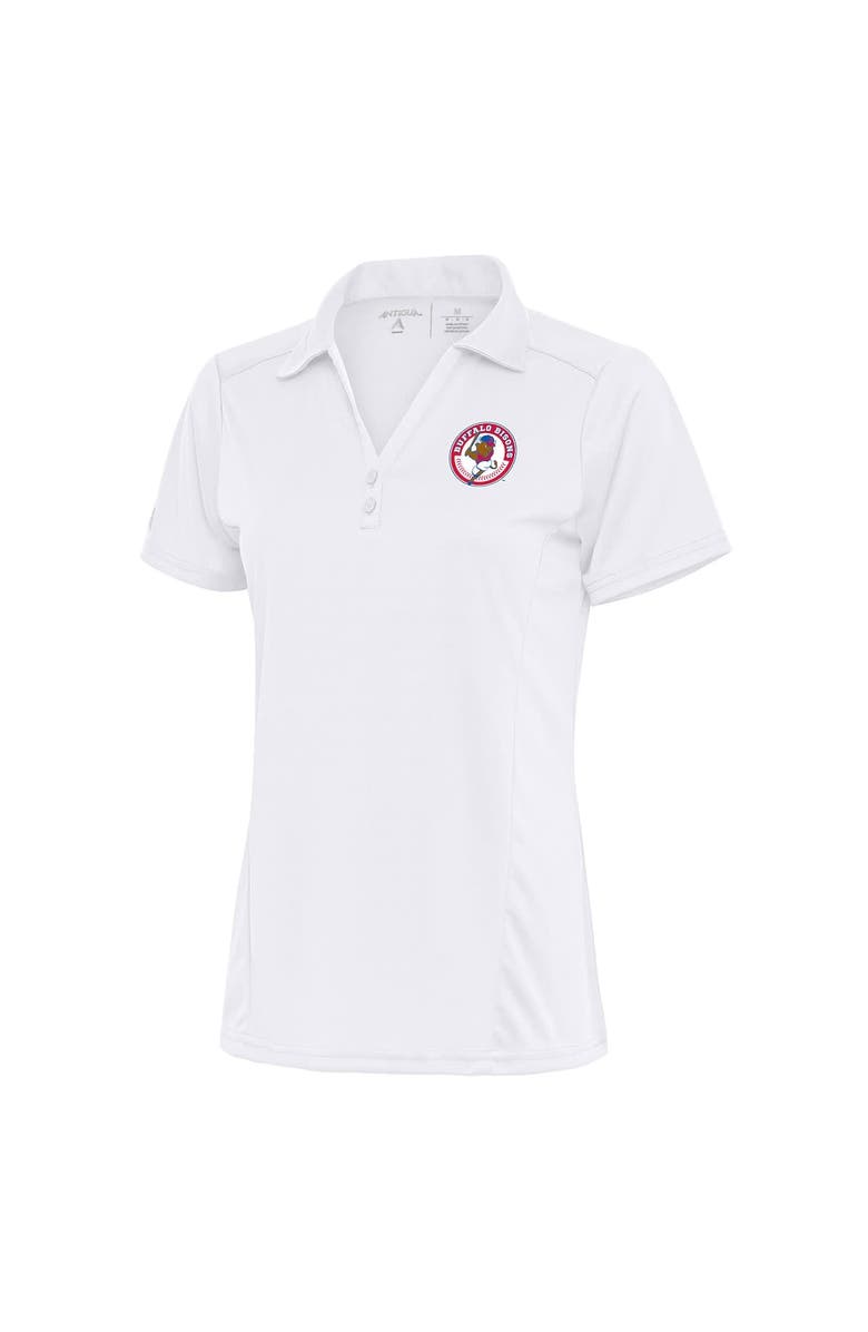 ANTIGUA Women's Antigua White Buffalo Bisons Tribute Polo, Main, color, 