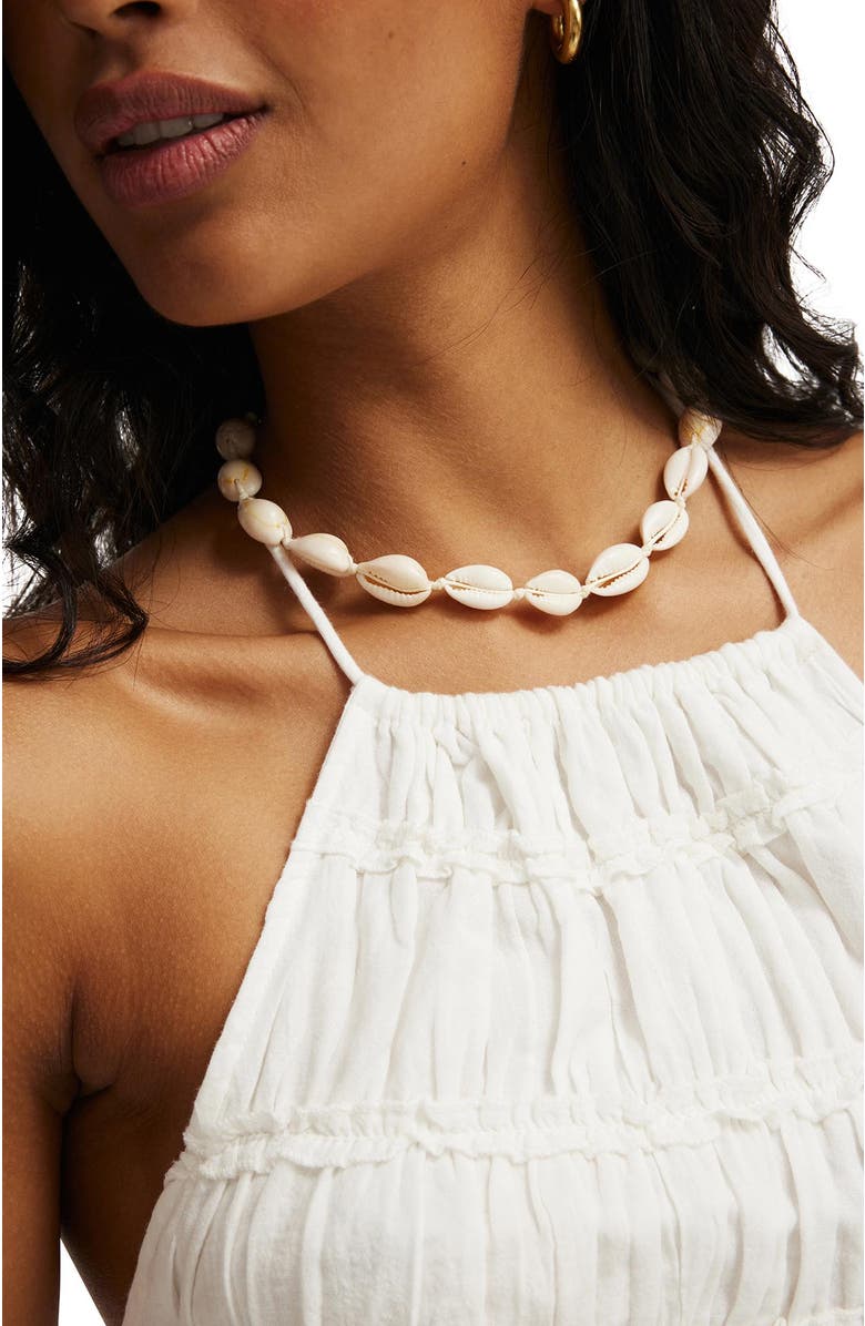 Cotton On Women's Multi Frill Detail Halter Top, Alternate, color, White