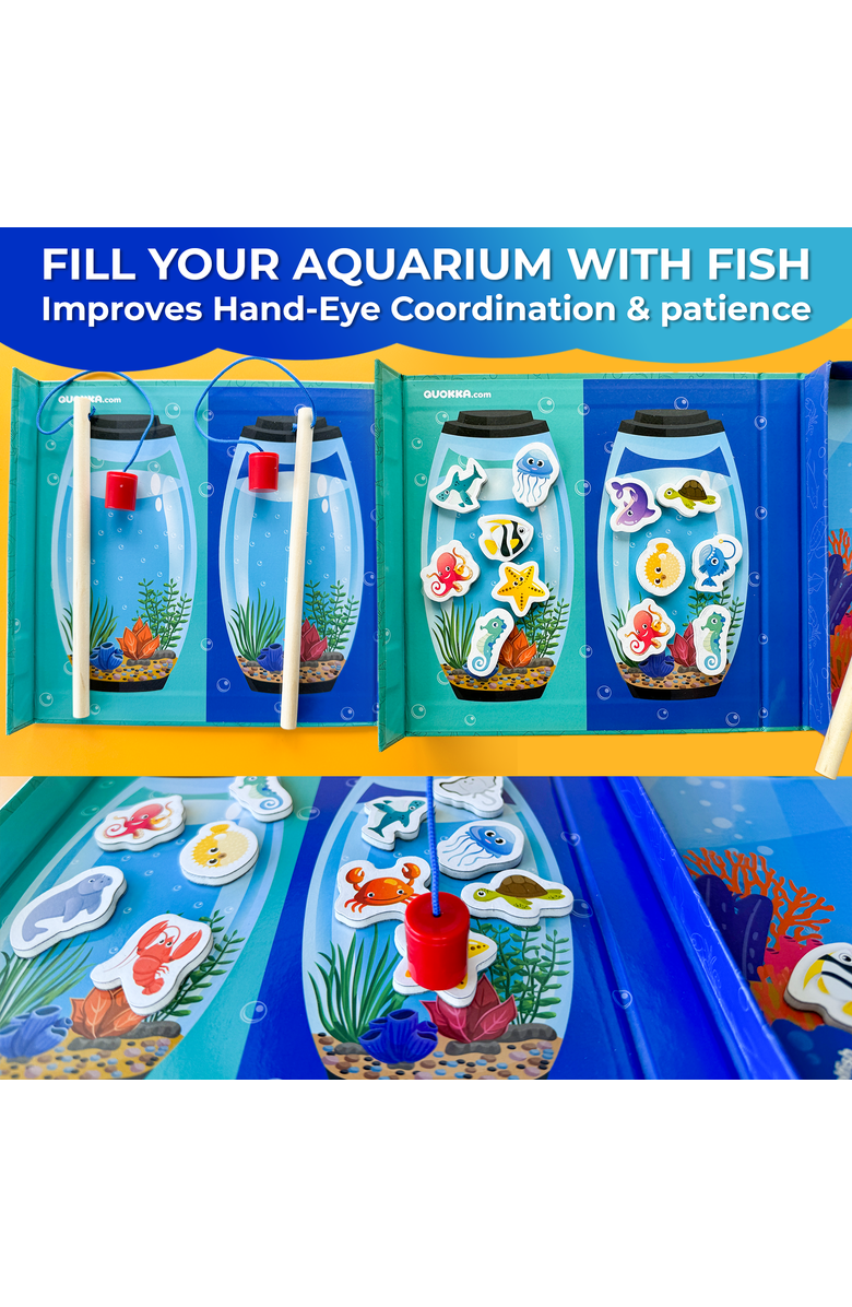 Quokka Magnetic Travel Games Collection for Kids, Alternate, color, Magnet Fishing