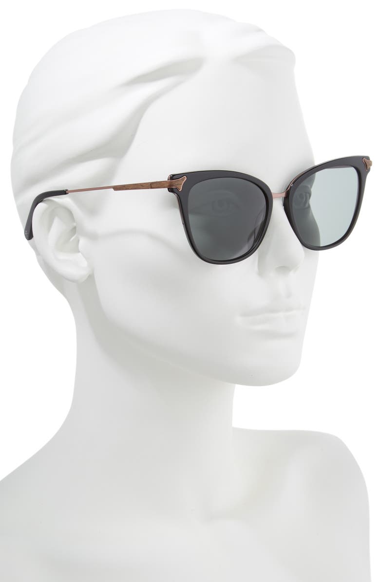 Shwood Arlene 56mm Polarized Cat Eye Sunglasses, Alternate, color,