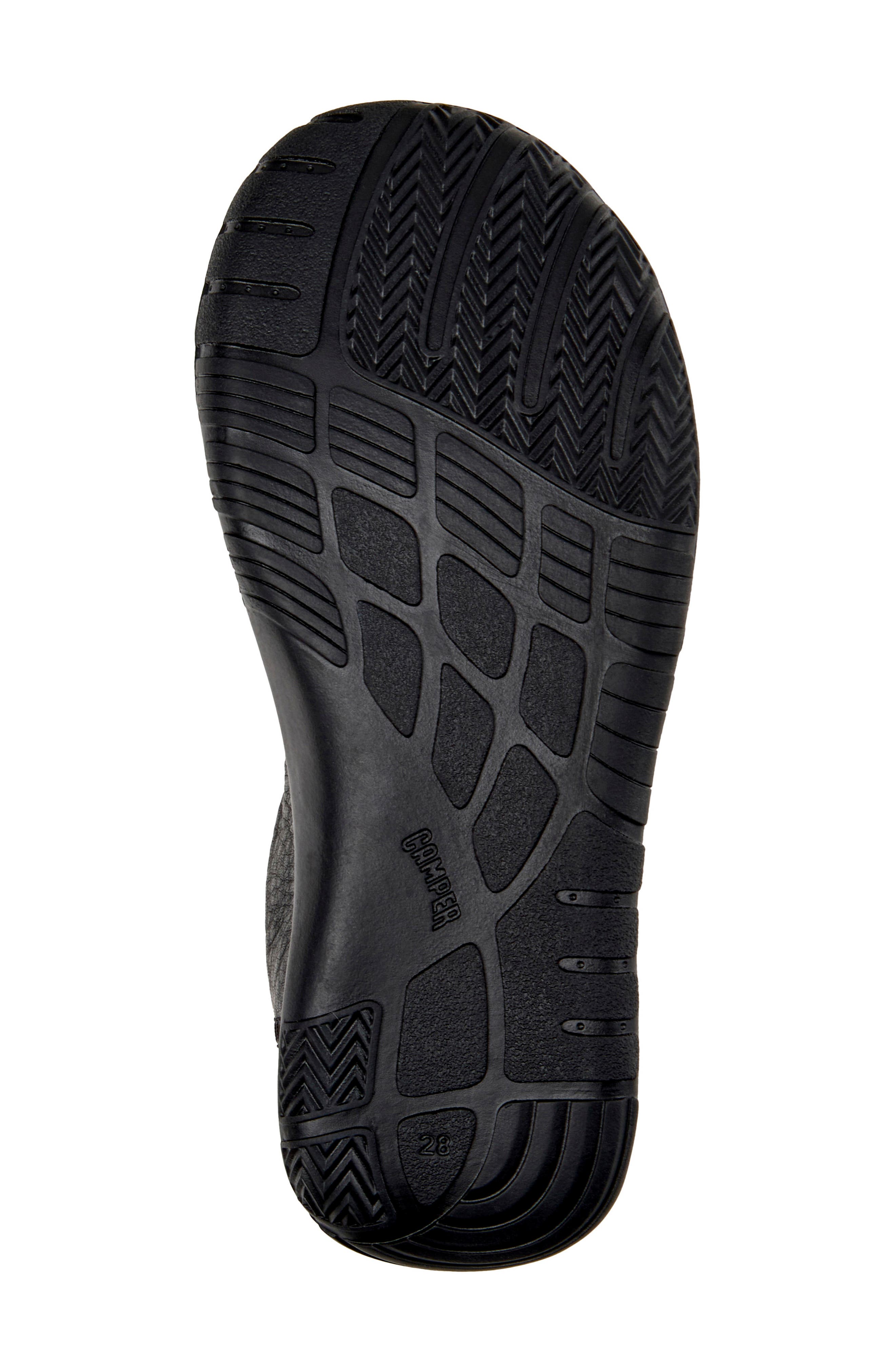 Peu Path Leather Sneaker, Alternate, color, BLACK