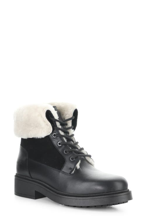 Bos. & Co. Nyssa Waterproof Genuine Shearling Boot In Black
