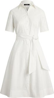 Lauren Ralph Lauren Cotton Blend Shirtdress