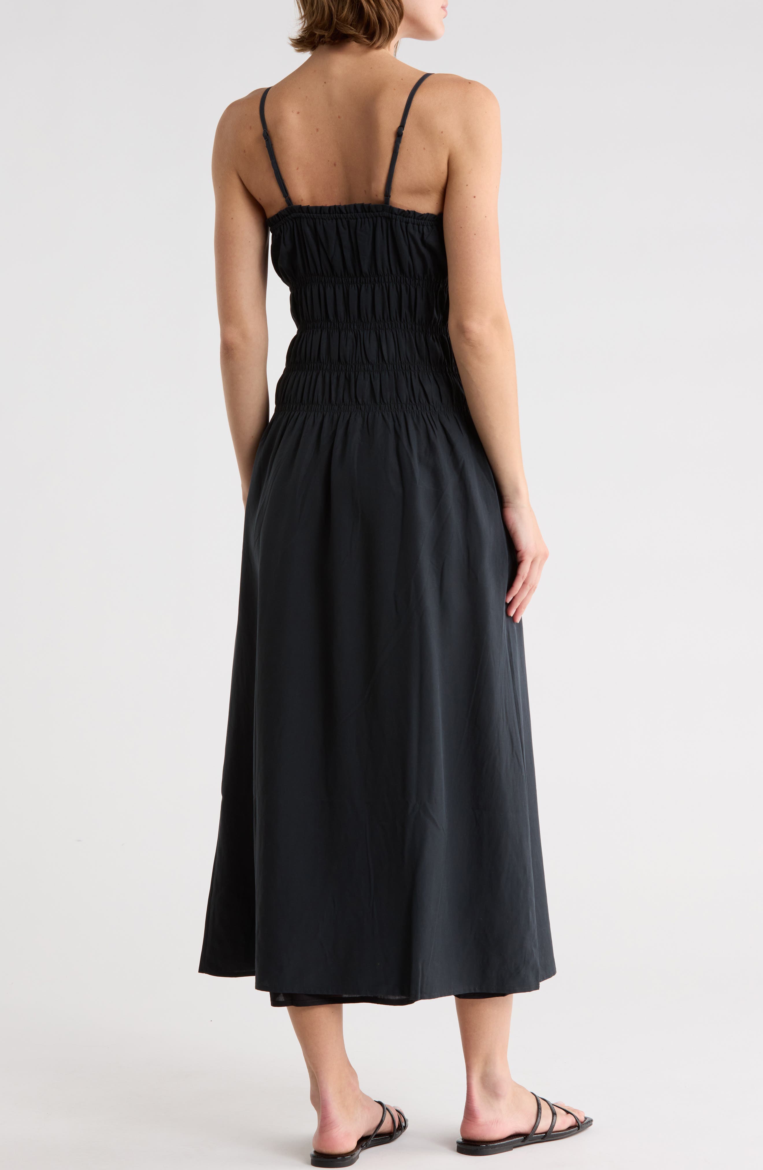 Shirred Midi Dress - image 2