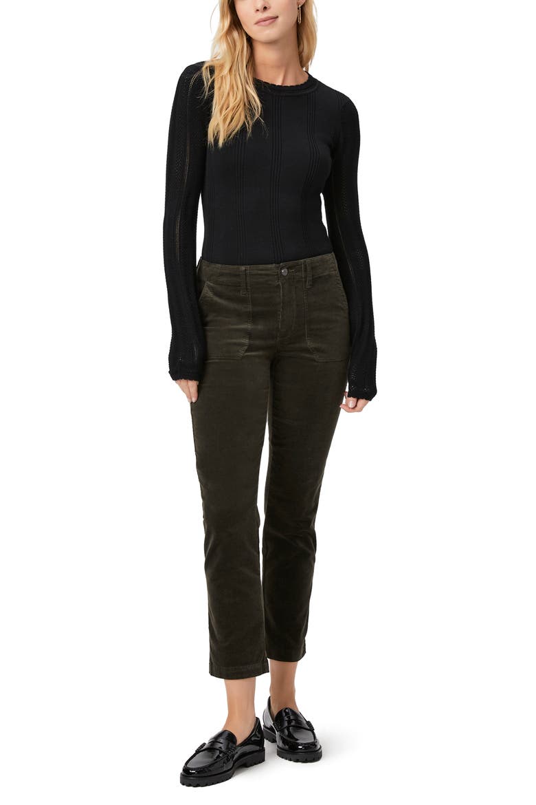 Mayslie Patch Pocket Ankle Straight Leg Jeans, Alternate, color, SHADED GLEN