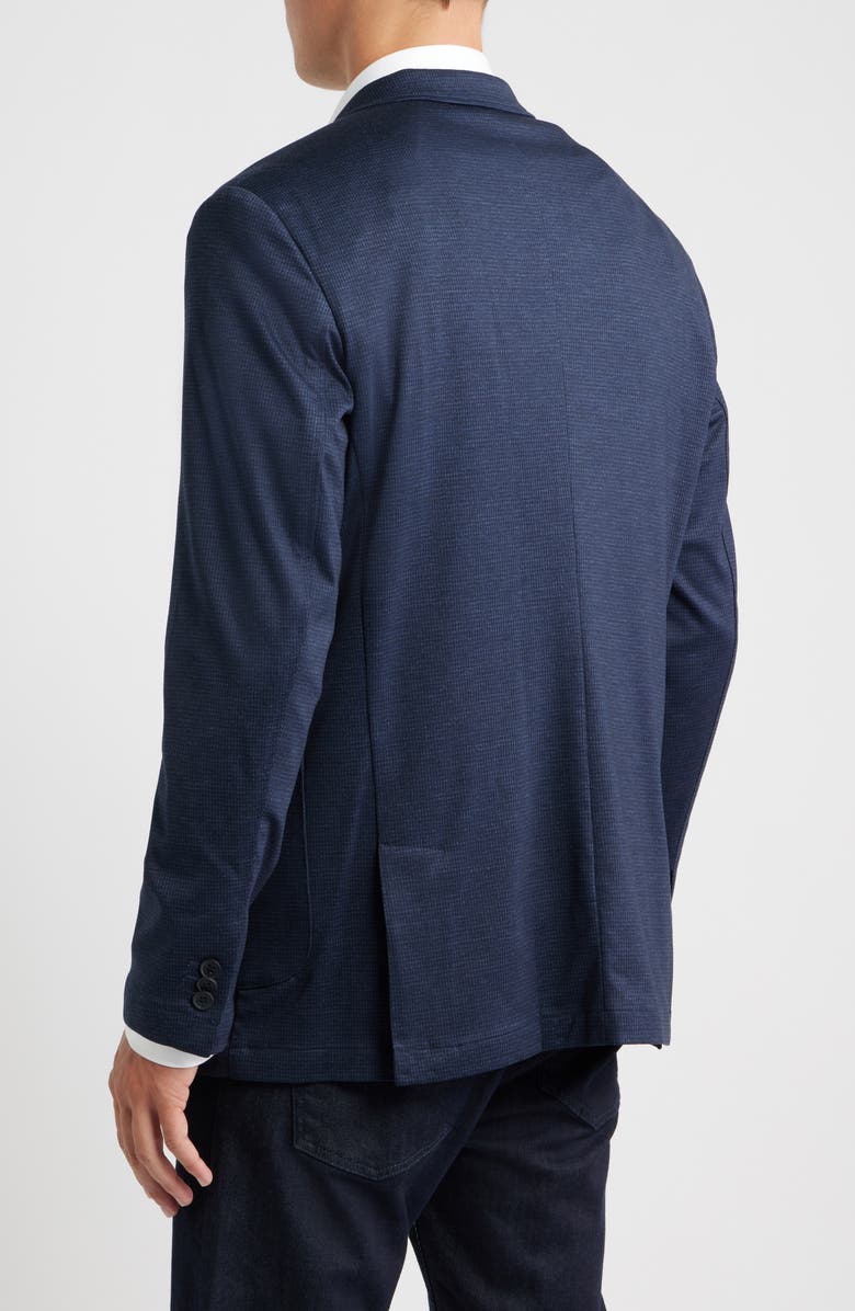 Johnston & Murphy XC Flex<sup>®</sup> Microcheck Knit Sport Coat, Alternate, color, Navy