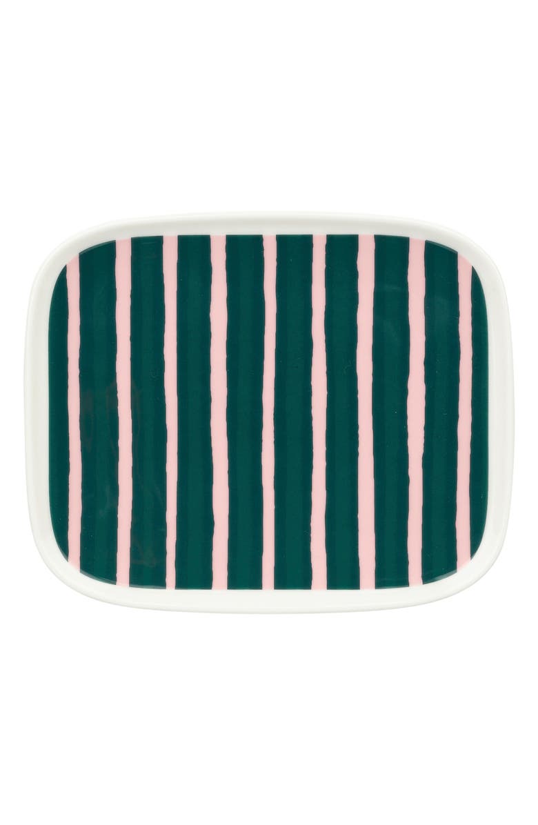 Marimekko Oiva Piccolo Plate, Main, color, Green