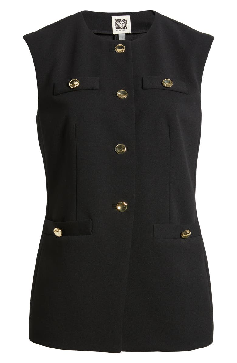 Anne Klein Longline Crepe Vest, Alternate, color, 