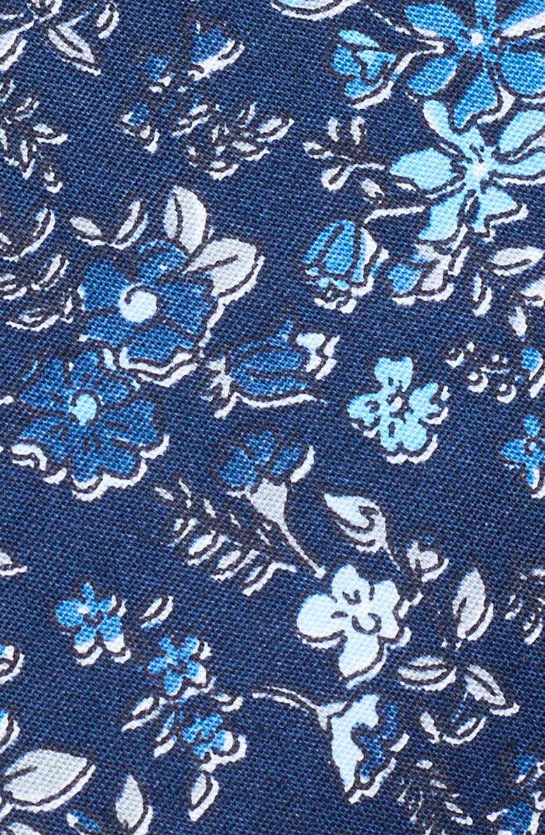 Original Penguin Fennel Floral Print Tie, Alternate, color, Navy