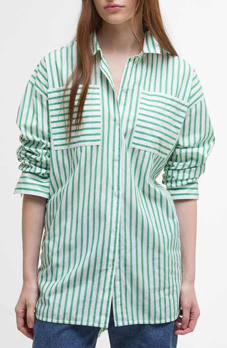 Barbour Nicola Stripe Cotton Button-Up Tunic