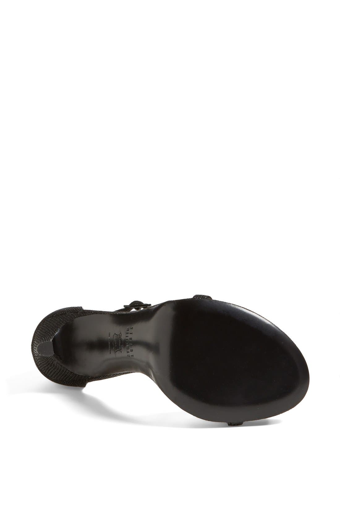 'Nudist' Sandal, Alternate, color, BLACK GOOSE BUMP
