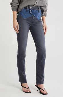 MOTHER The Double Rocky Rider Nerdy Straight Leg Jeans