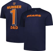 FANATICS Men's Fanatics Navy Chicago Bears Big & Tall Number One Dad T-Shirt
