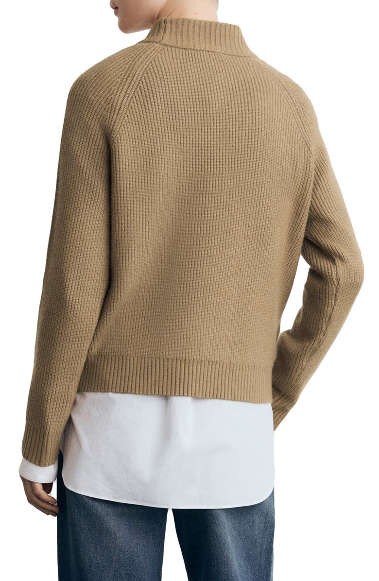 MANGO Francus Sweater, Alternate, color, Medium Brown