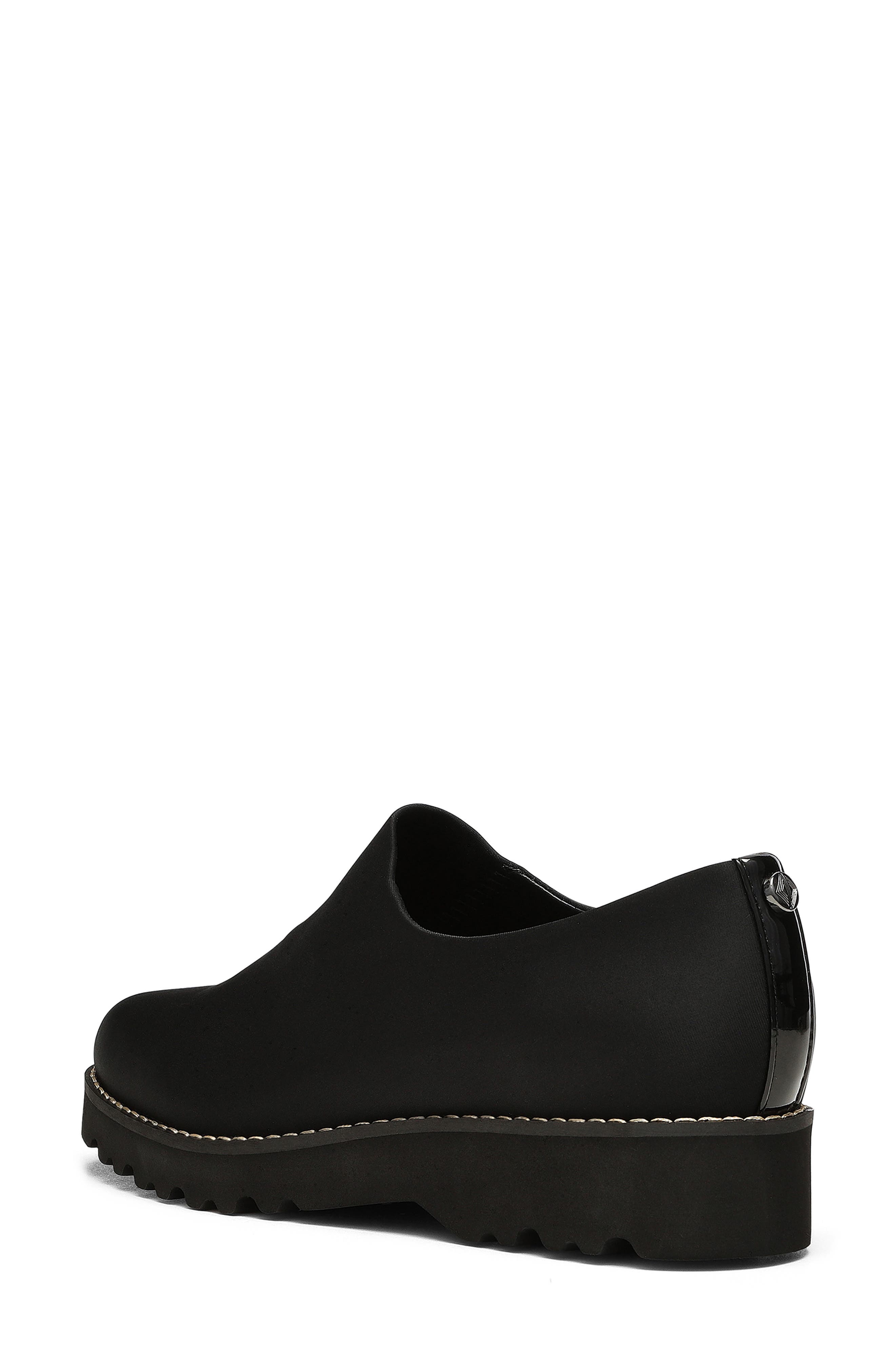 Wedge Slip-On Shoe, Alternate, color, BLACK