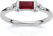 Bliss Diamond 1/3Ct Thin Ruby Diamond Stackable Wedding Ring 14k Gold Lab Grown