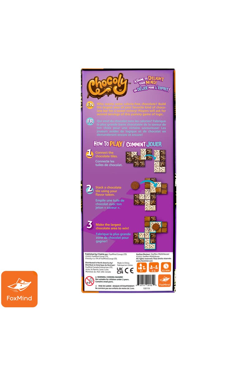 FoxMind Chocoly Family Logical Thinking and Observation Board Game, Alternate, color, Multicolored