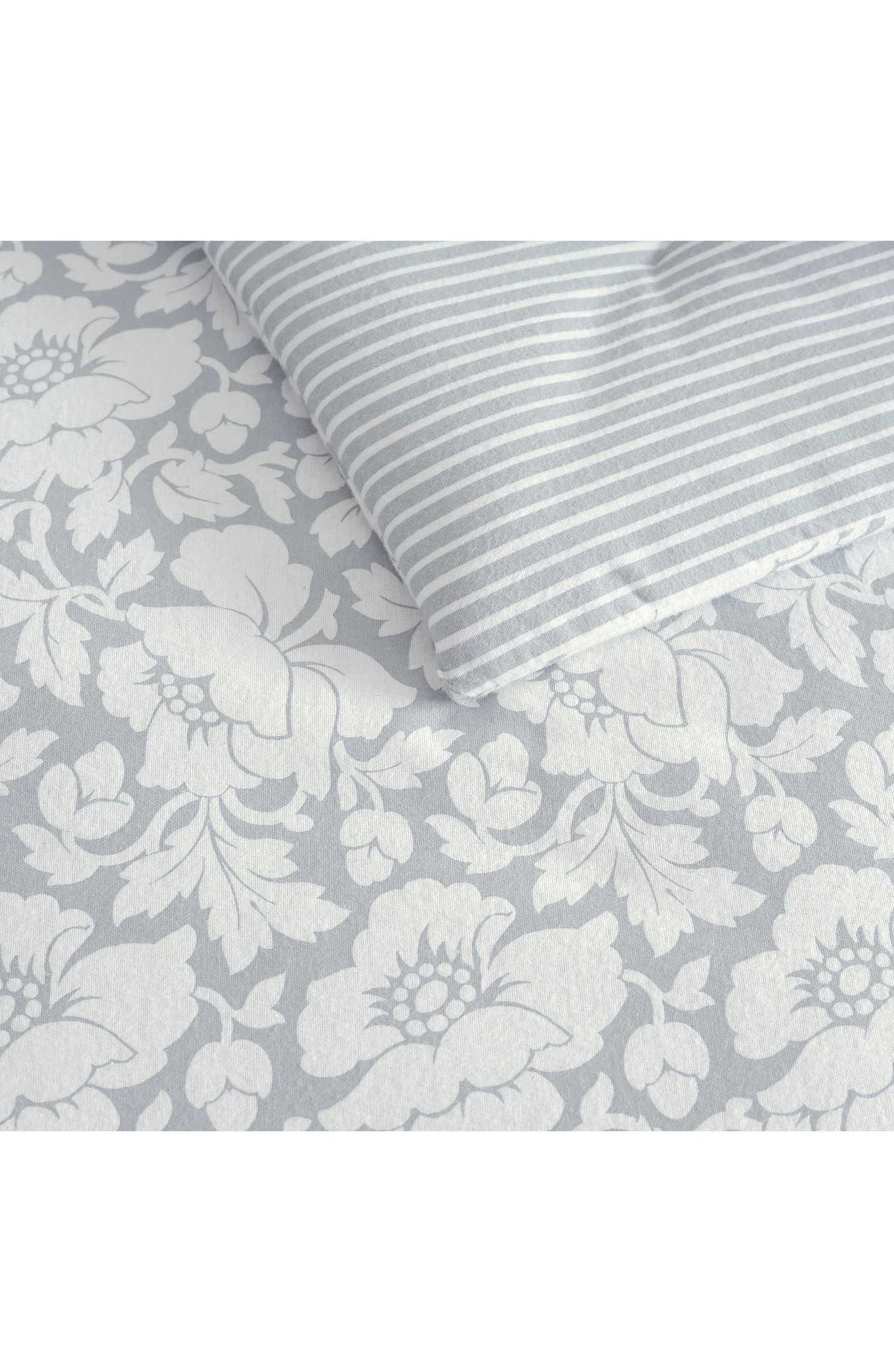 MARTHA STEWART Copper Floral Stripe Comforter Set | Nordstromrack