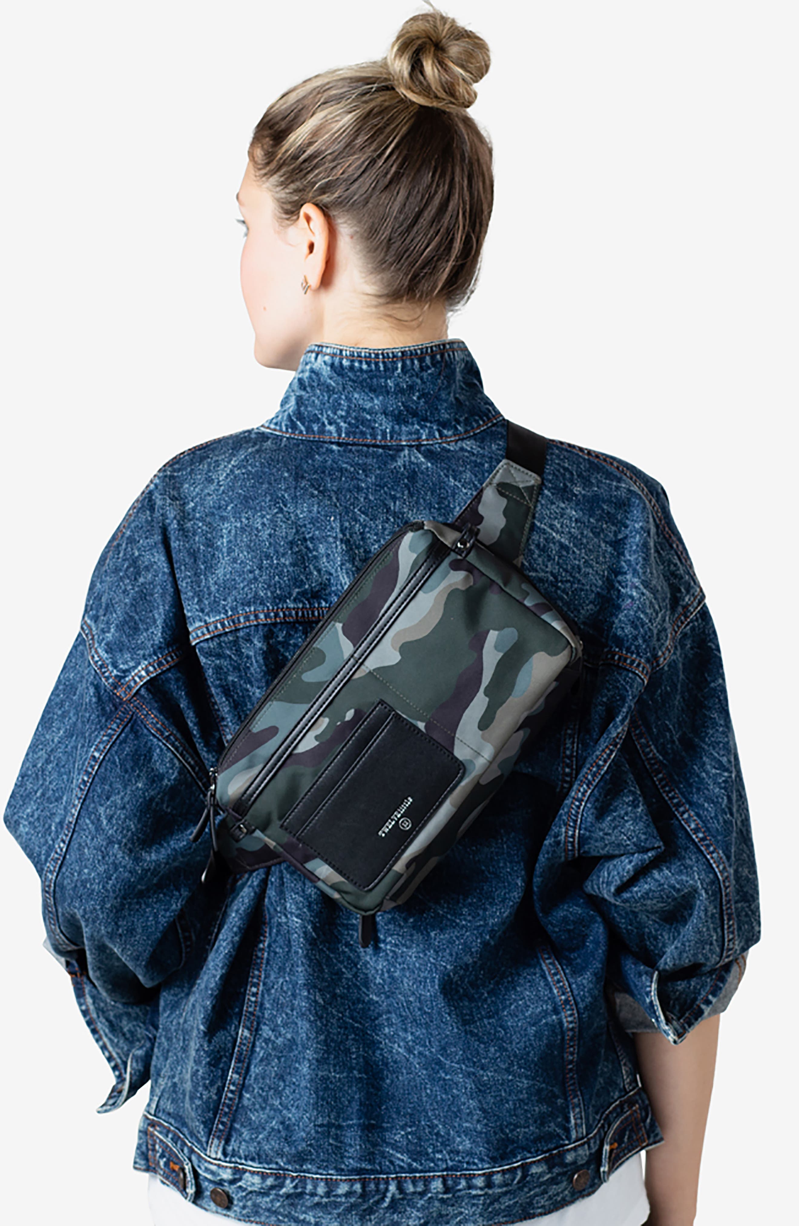 By My Side Water Resistant Nylon Belt Bag, Alternate, color, CAMO