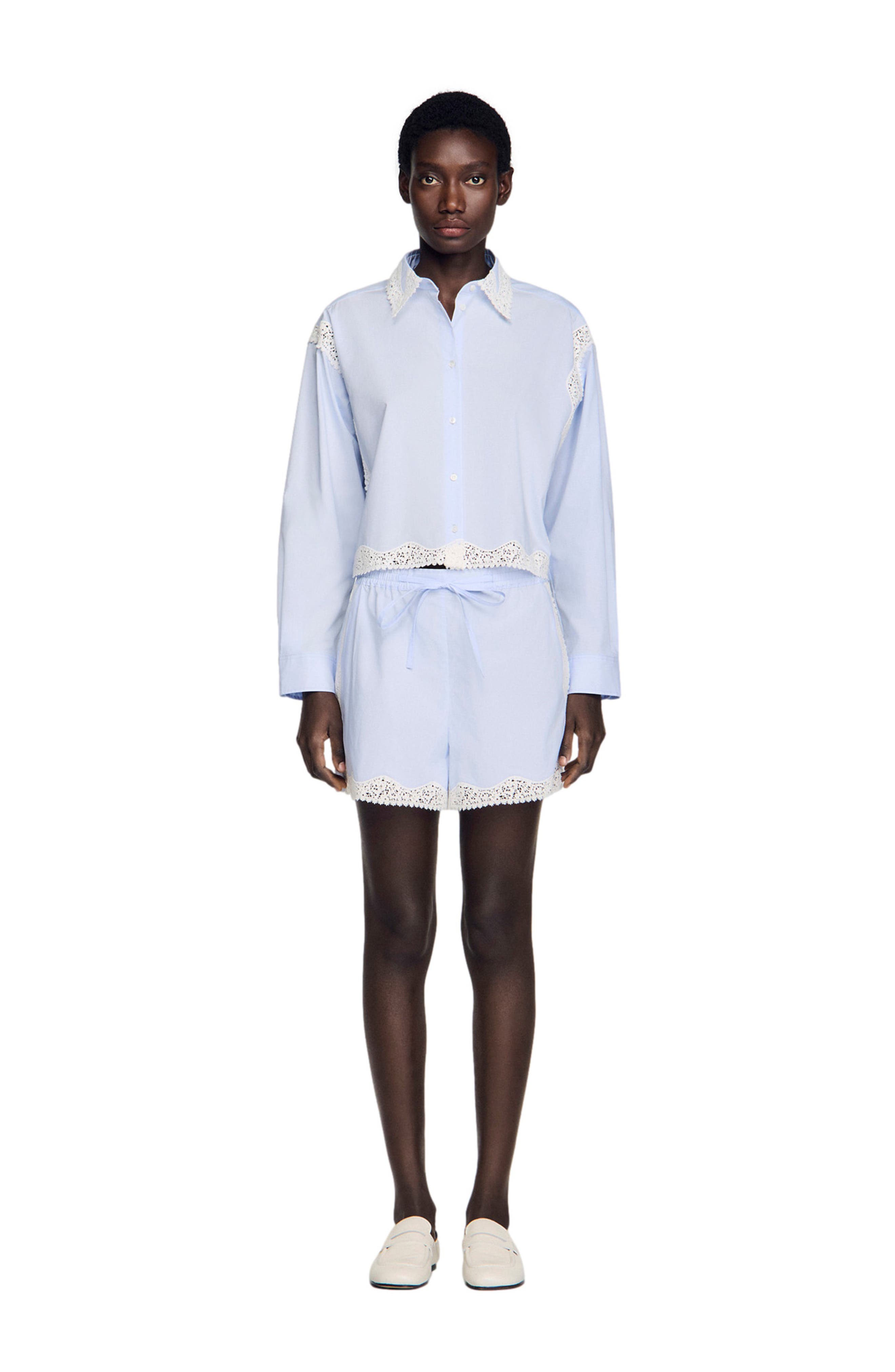 Lace detail shirt - image 2