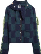 YanYan Daisy Lambswool Boxy Jacket with Removable Tie Hood