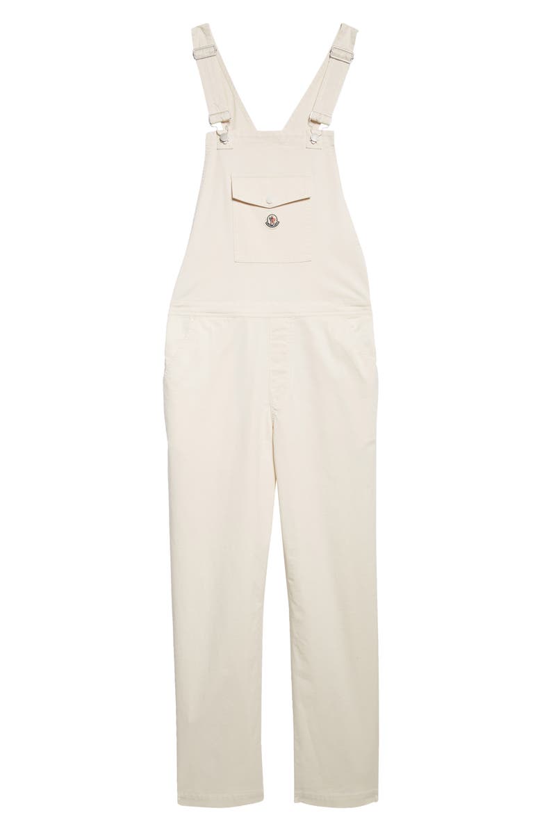 Moncler Stretch Denim Carpenter Overalls, Alternate, color, 