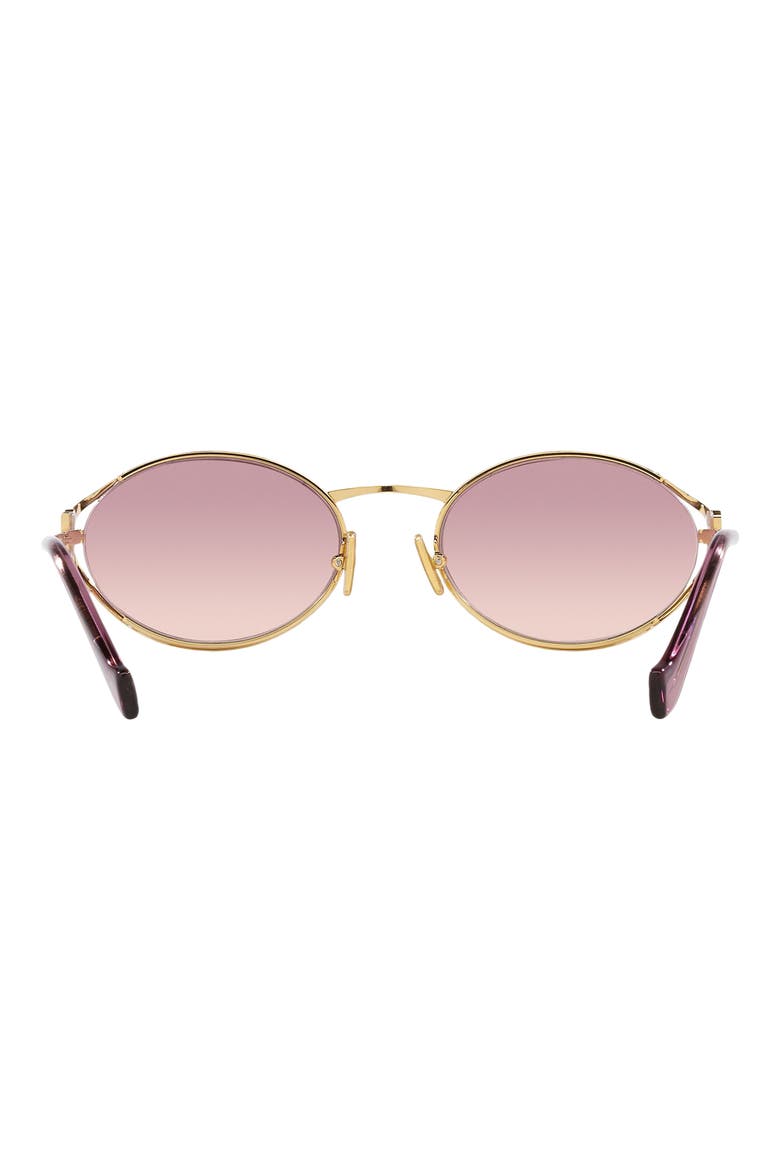 54mm Gradient Oval Sunglasses, Alternate, color, PINK