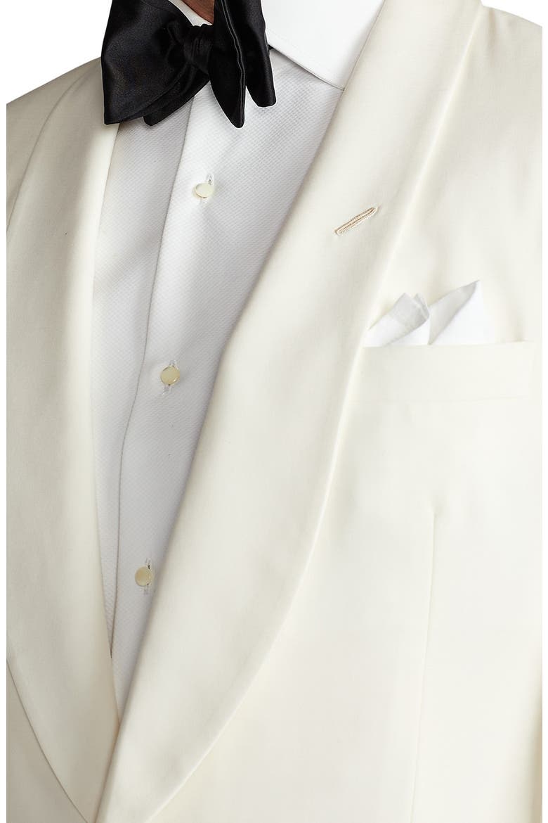 Gregory Wool Barathea Dinner Jacket, Alternate, color, CREAM