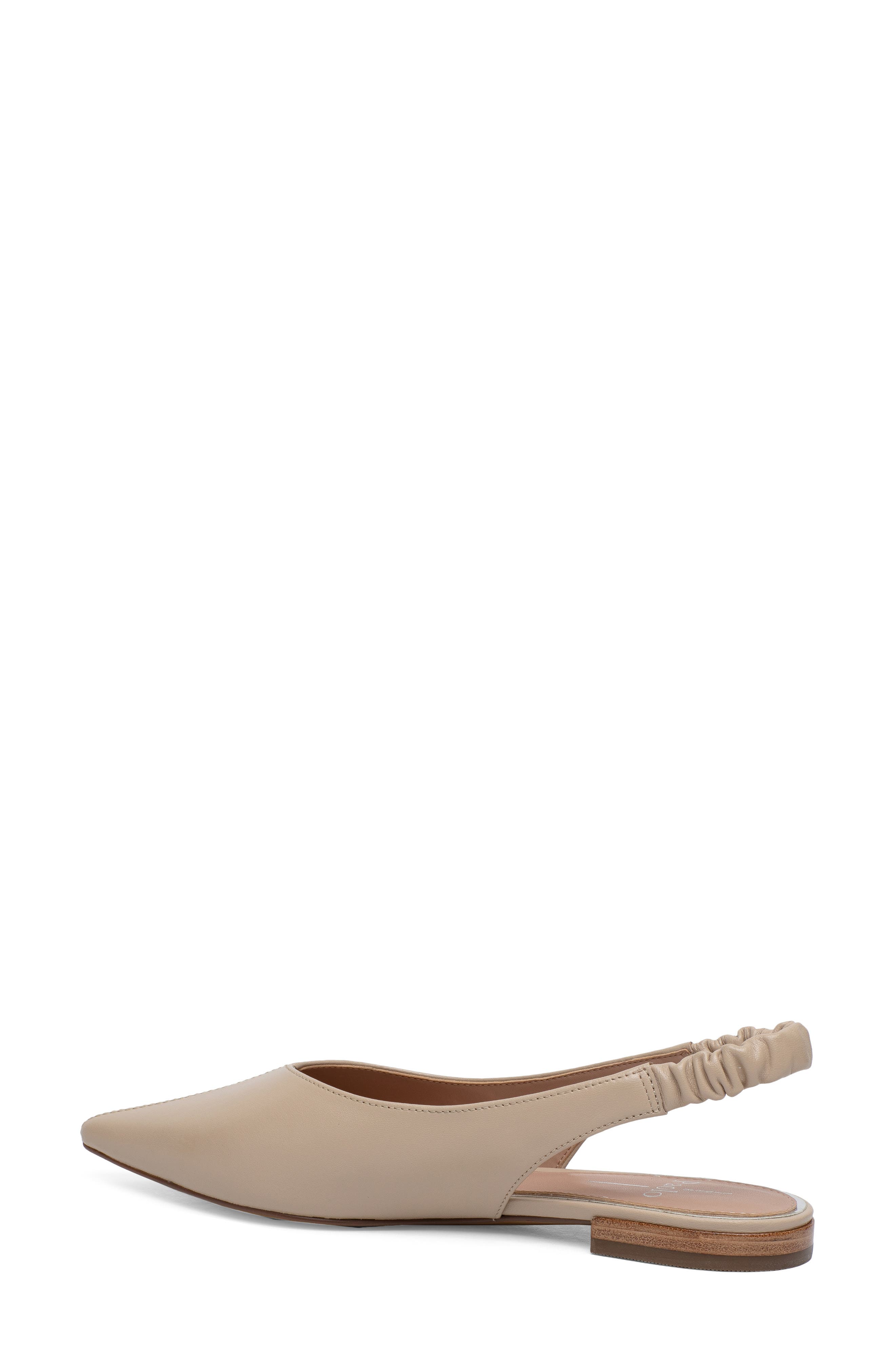 Diana Slingback Pointed Toe Flat, Alternate, color, NUDE