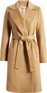 Fleurette Wool Wrap Coat