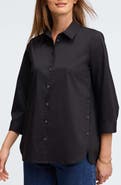 Foxcroft Juliet Three-Quarter Sleeve Button-Up Shirt