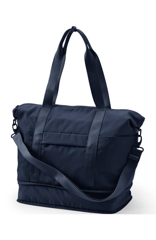 Lands' End Travel Carry On Luggage Tote Bag In Radiant Navy